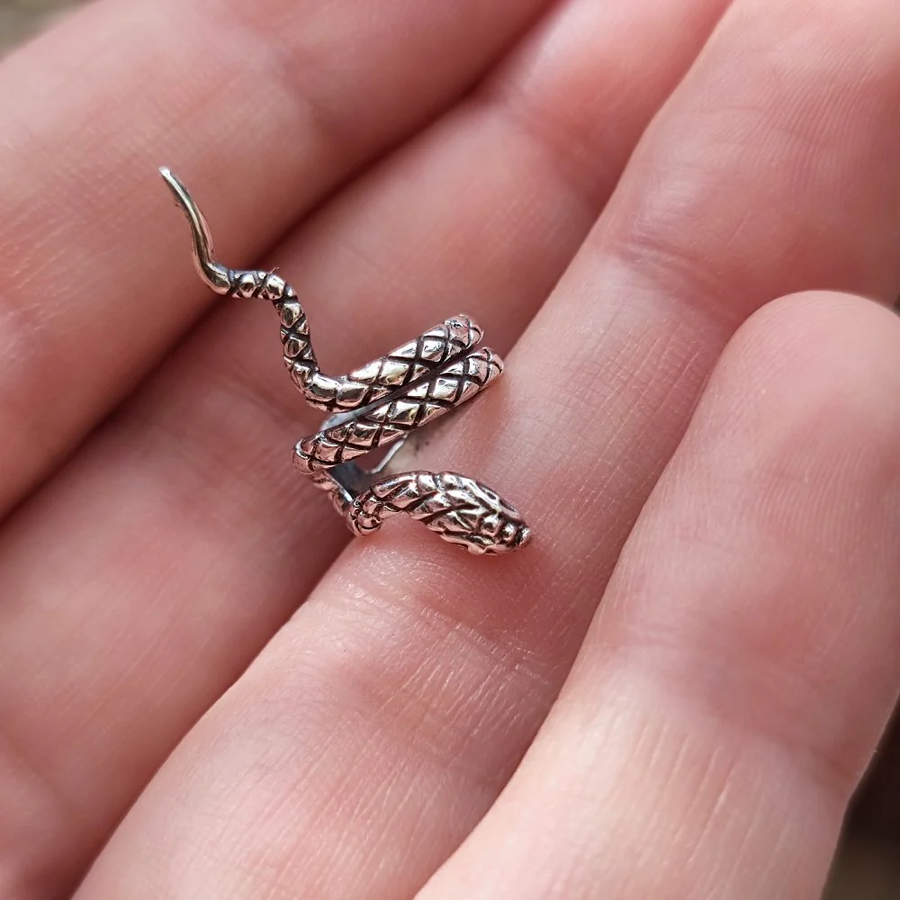 ORECCHINI ear cuff in argento 925 serpenti - SNAKE - Image 6