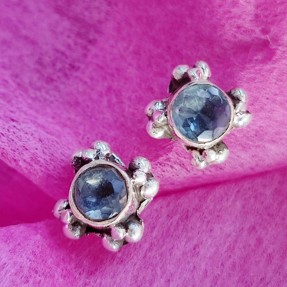 ORECCHINI etnici con pietra in argento 925 - JADAL - Image 13