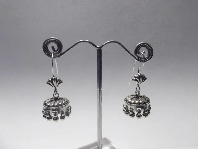 ORECCHINI etnici in argento 925 coppetta - Image 2