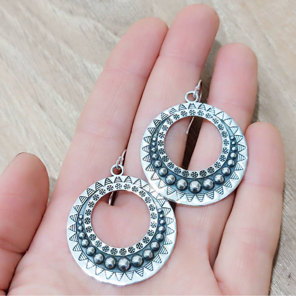 ORECCHINI etnici in argento 925 - DALKI - Image 2
