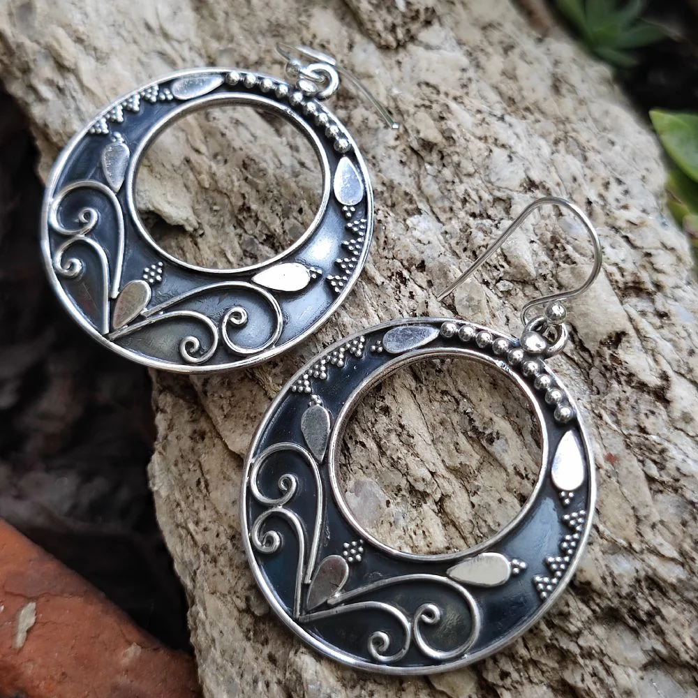 ORECCHINI etnici in argento 925 - DALSI - Image 4