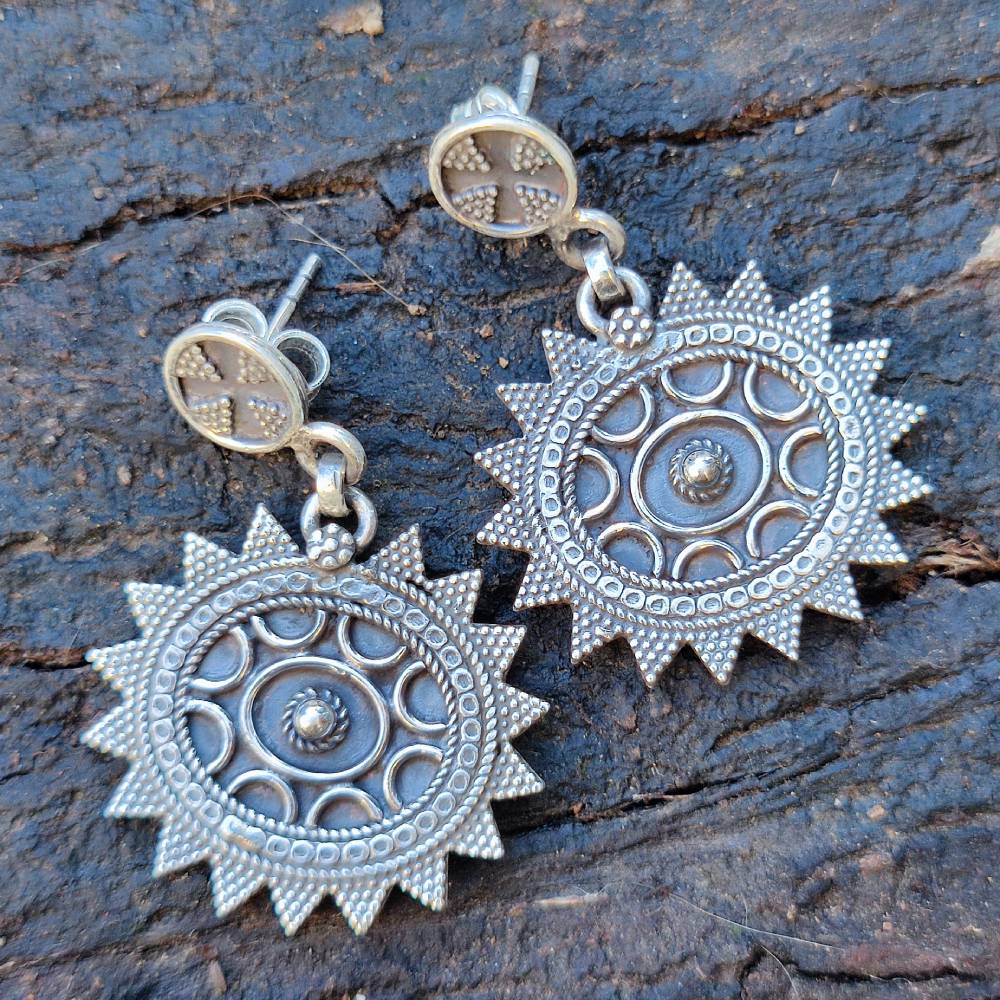 ORECCHINI etnici in argento 925 - KHORA - Image 2