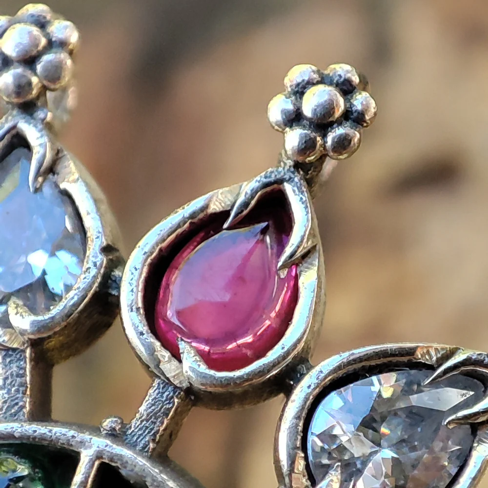Orecchini etnici in argento 925 pietra - MAKRANA - Image 10