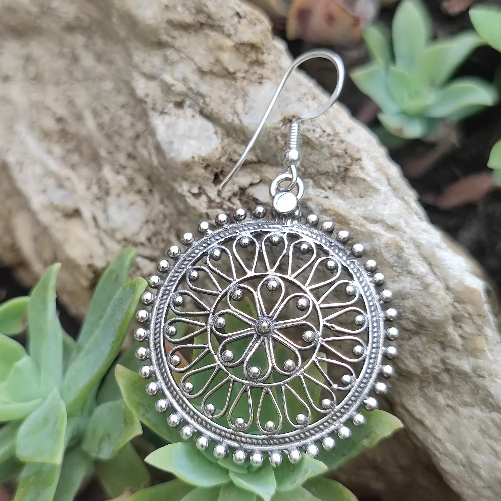 ORECCHINI etnici in argento 925 - SANGEEV - Image 3