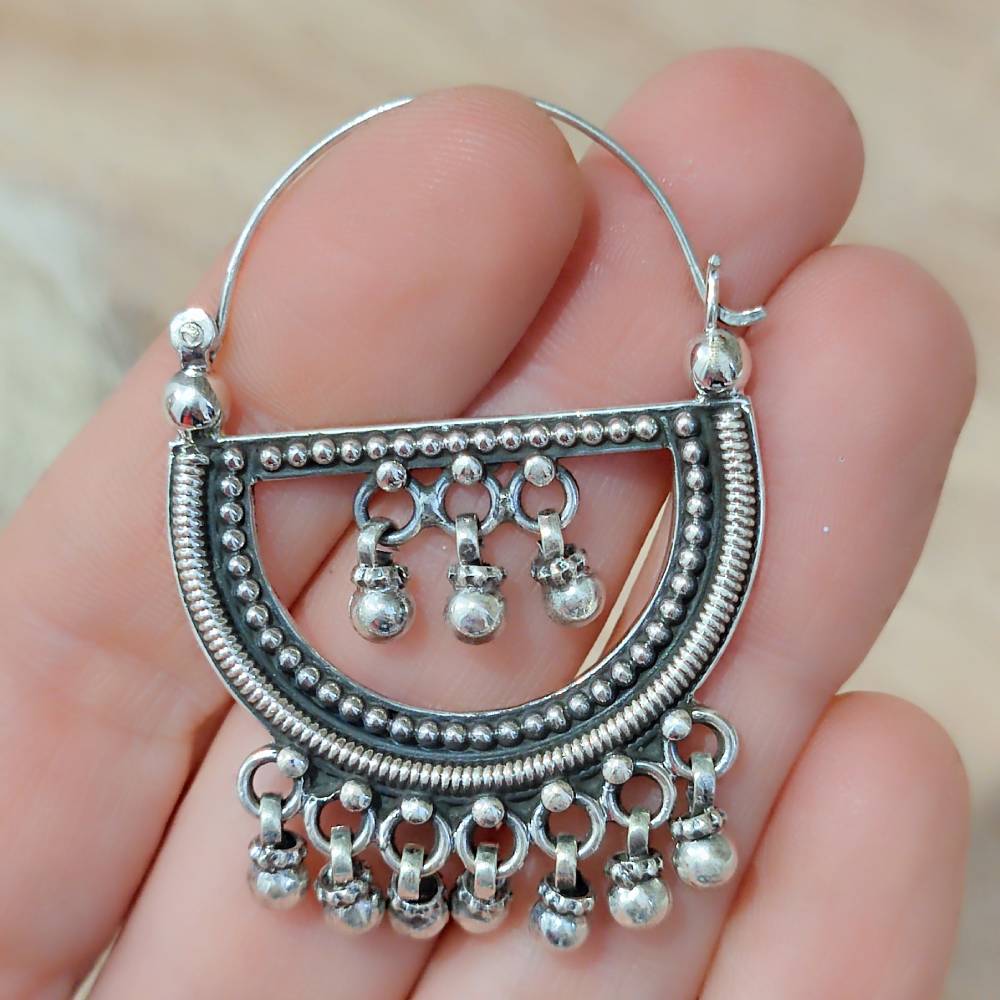 ORECCHINI etnici in argento 925 - SARYA - Image 3