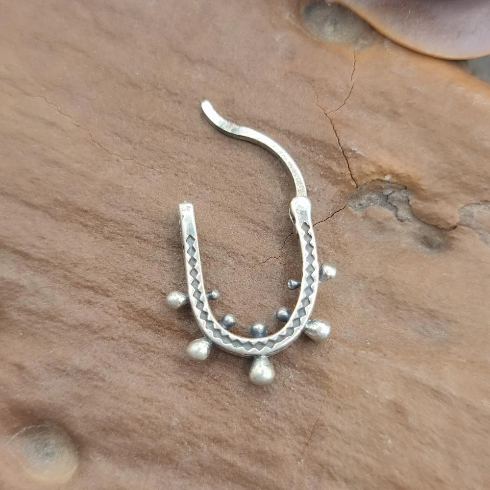 ORECCHINI etnici in argento 925 - VEDA - Image 4