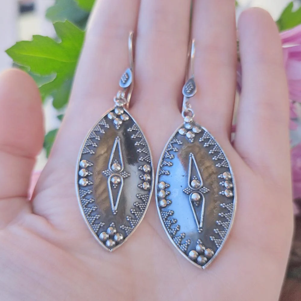 ORECCHINI etnici indiani in argento 925 - GUMGI - Image 2