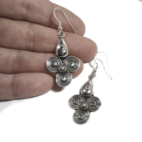 ORECCHINI etnici in argento 925 - VIRAJ - Image 2