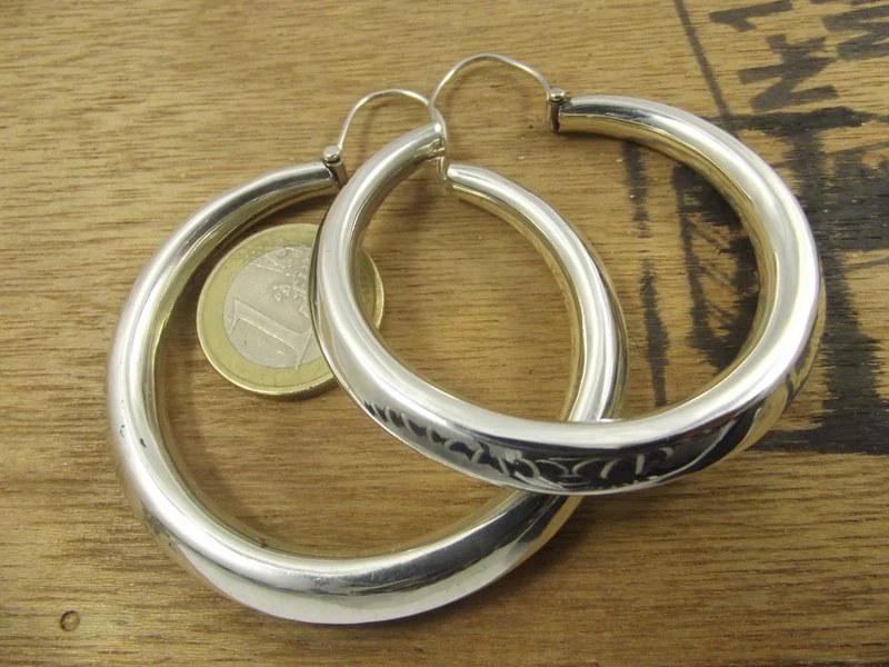 ORECCHINI in argento 925 cerchio - ADELE - Image 2