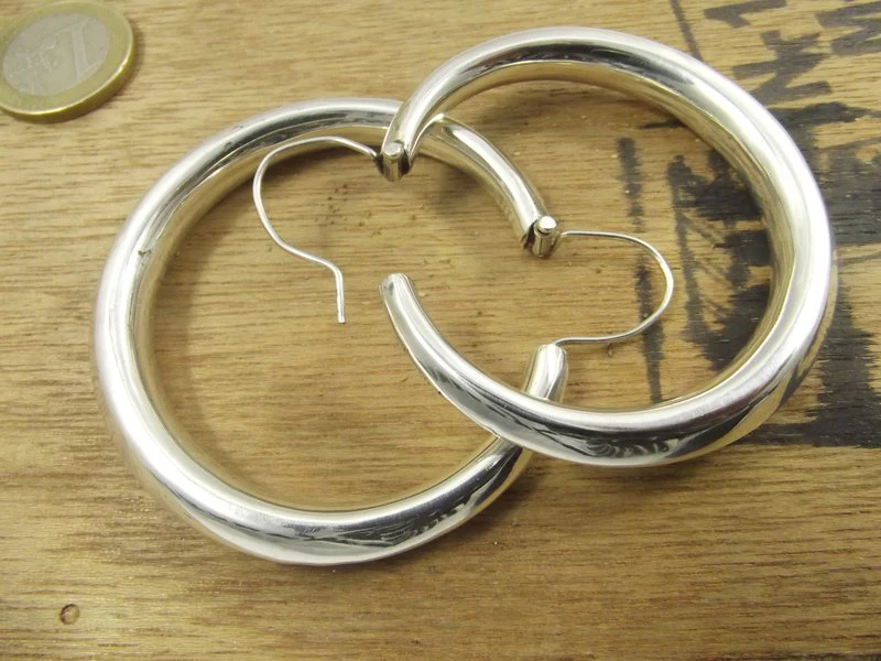ORECCHINI in argento 925 cerchio - ADELE - Image 3