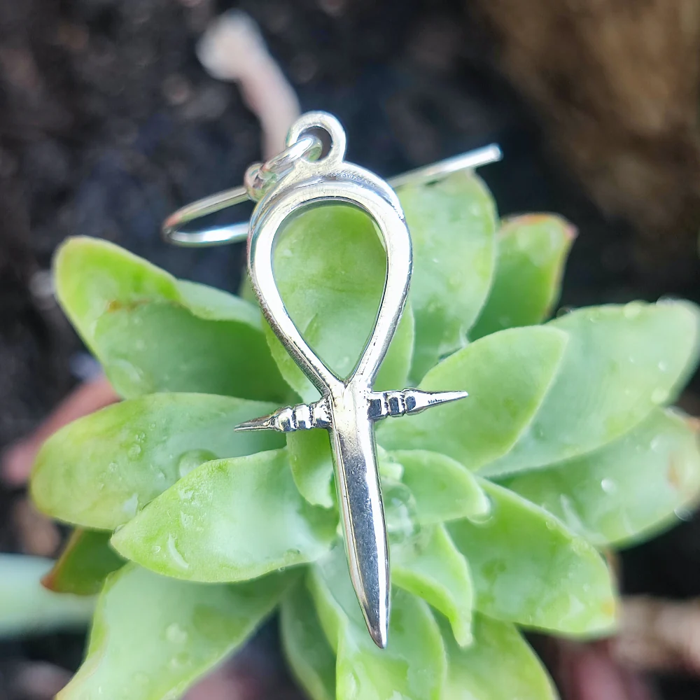 ORECCHINI in argento 925 con Ankh - HATLAY - Image 4