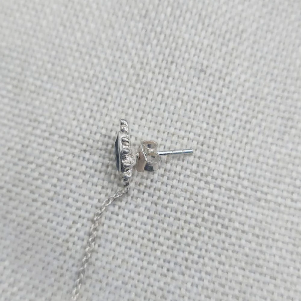 Orecchini in argento 925 labradorite e perla - VAJU - Image 5