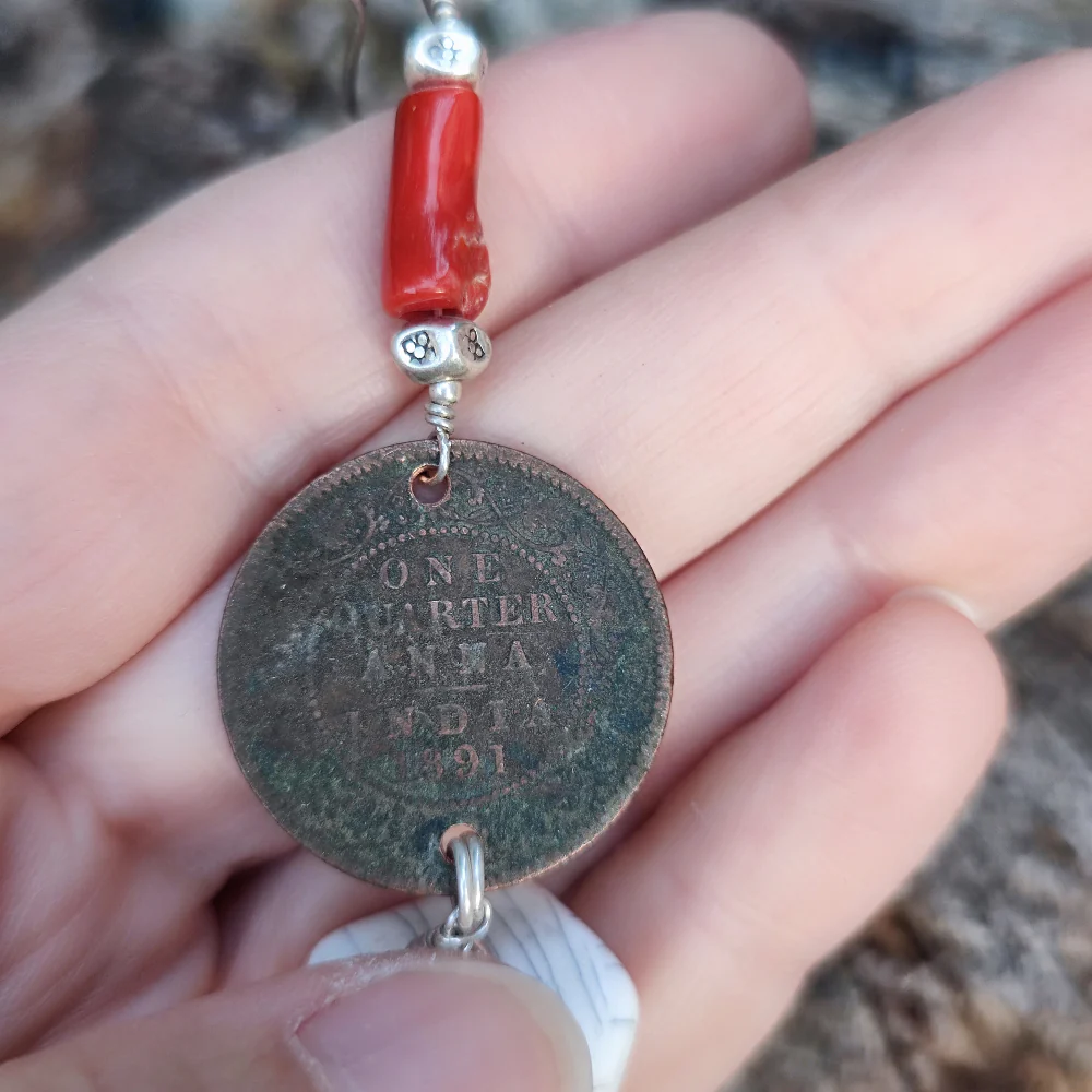 ORECCHINI in argento con monete antiche - KENHDUA - Image 4