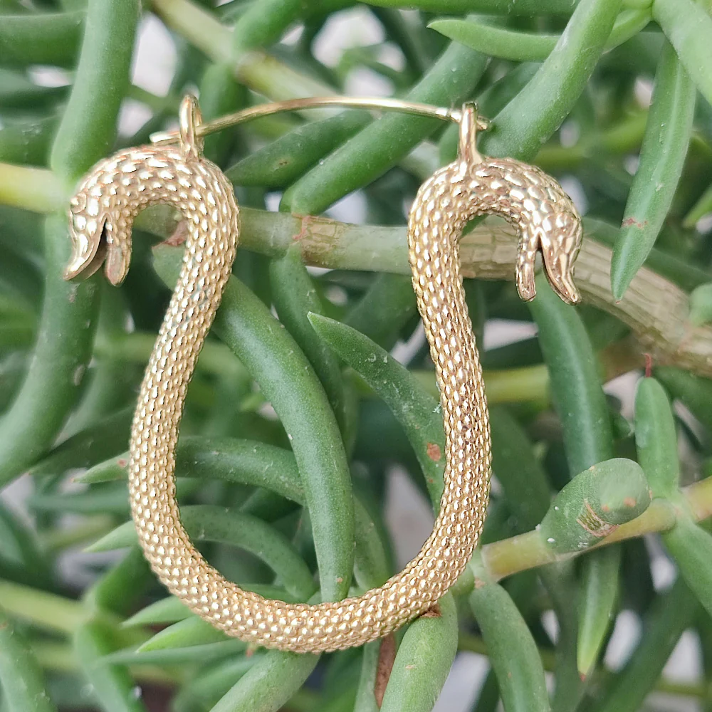 Orecchini indiani con serpenti in ottone - NANADEVI - Image 3