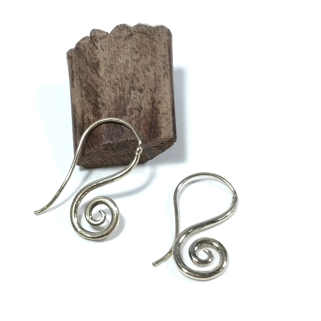 ORECCHINI Ottone lucido ORECCHINI | Spirale | Boho - style mini - Image 3
