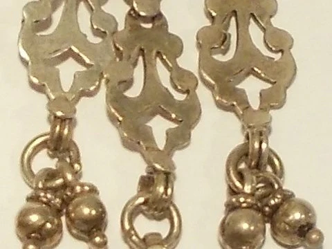 ORECCHINI etnici in argento antico - LAKSHMI - Image 4