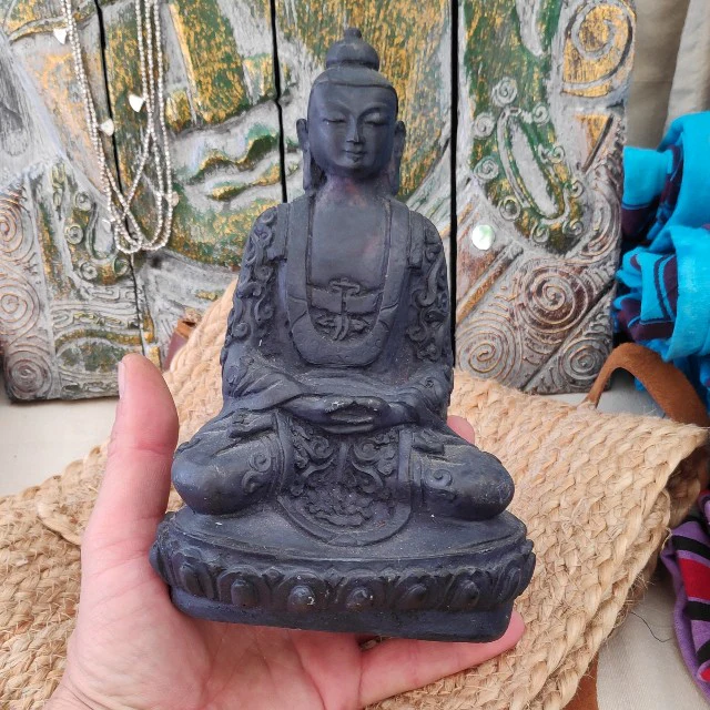 Statua Buddha nero | Statue divinitá - Image 3